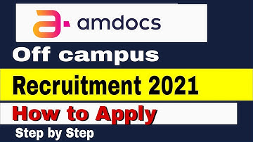 Amdocs Off-Campus Recruitment Drive 2021 Batch |Amdocs Officially Announced Hiring Freshers 2021