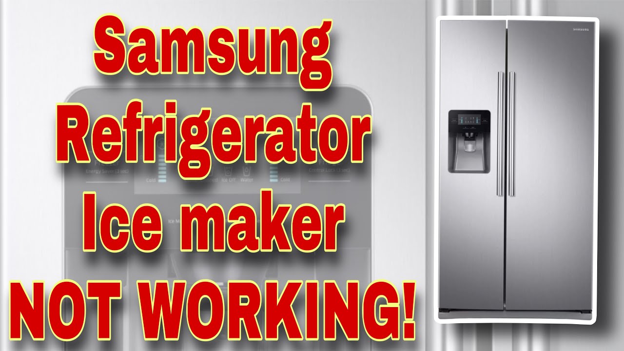 Samsung Ice Maker Not making ice! 4 things you can do to get your ice maker  working again. #DIY 