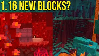 Minecraft 1.16 News: New Blocks Spotted?