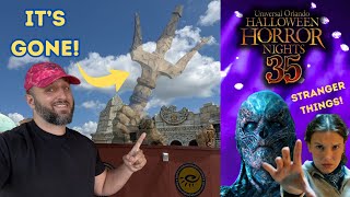 Stranger Things Comes to HHN 35! HUGE Universal Updates! Park Icon Destroyed, NEW HHN Construction