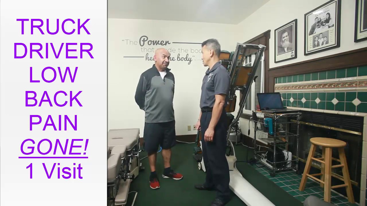 Truck Driver Low Back Pain GONE! one visit. YouTube