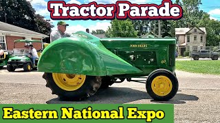 A Parade of John Deere Tractors at the Eastern National Expo