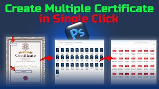 Automate Certificate Creation in Photoshop: Convert PSD to PDF Easily.