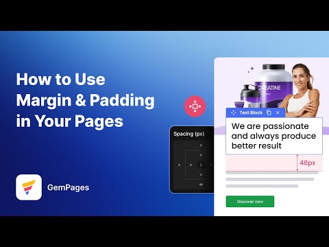 How to use Margin & Padding in Your Pages | v7 New Editor | GemPages