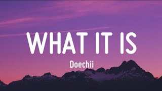 Doechii - What it is (Solo Version) [Lyrics Video]