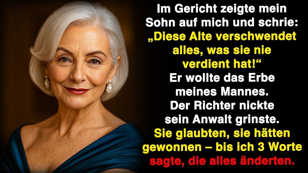 Mein Sohn verklagte mich auf mein Erbe – doch was ich sagte, ließ alle im Gericht verstummen!