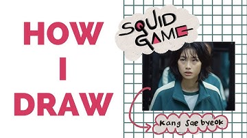 Squid Game Character Kang Sae Byeok | Speed paint 🎨