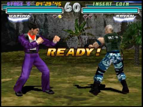 Tekken Tag 1 ( Arcade ) - Kazuya / Gun Jack Playthrough ( Sept 12, 2016 )
