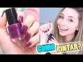 COMO PINTAR AS UNHAS SEM BORRAR - Jana Taffarel