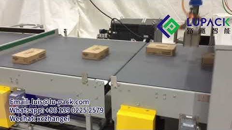 Pallet Stack Pattern Pre-arrangement #packaging #packagingmachine #palletizer #chinafactory