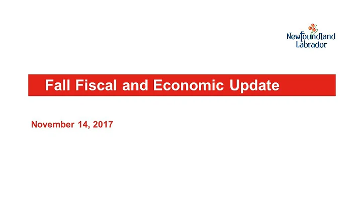 2017 Fiscal and Economic Update released