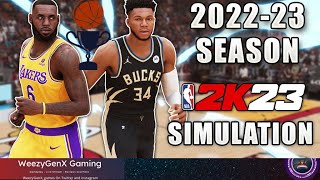 FINALLY NBA 2K23 Complete Season 2022/23 Simulator is Here