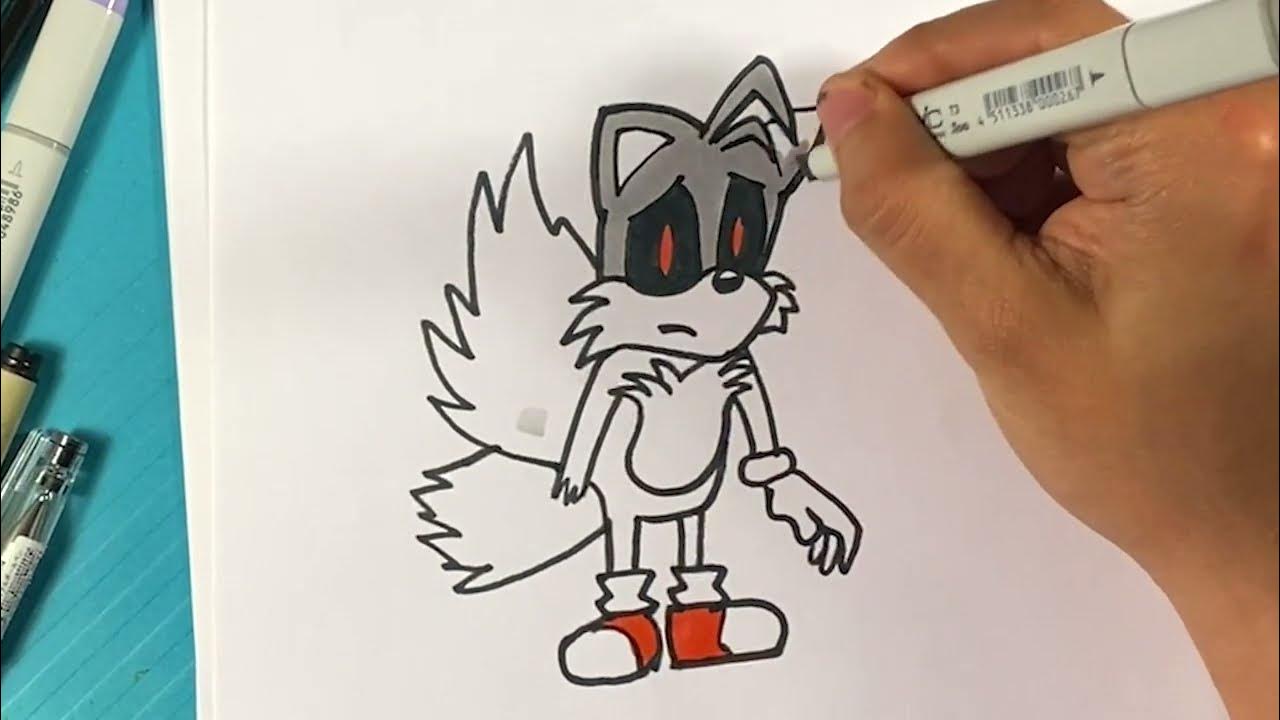 So I draw Tails Exe :/ : r/fanart