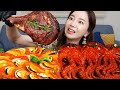 [Mukbang ASMR] 도끼고기🪓 토마호크 스테이크 & 라따뚜이 & 낙지 해물찜 먹방 Tomahawk Steak & Small Octopus Eatingshow Ssoyoung