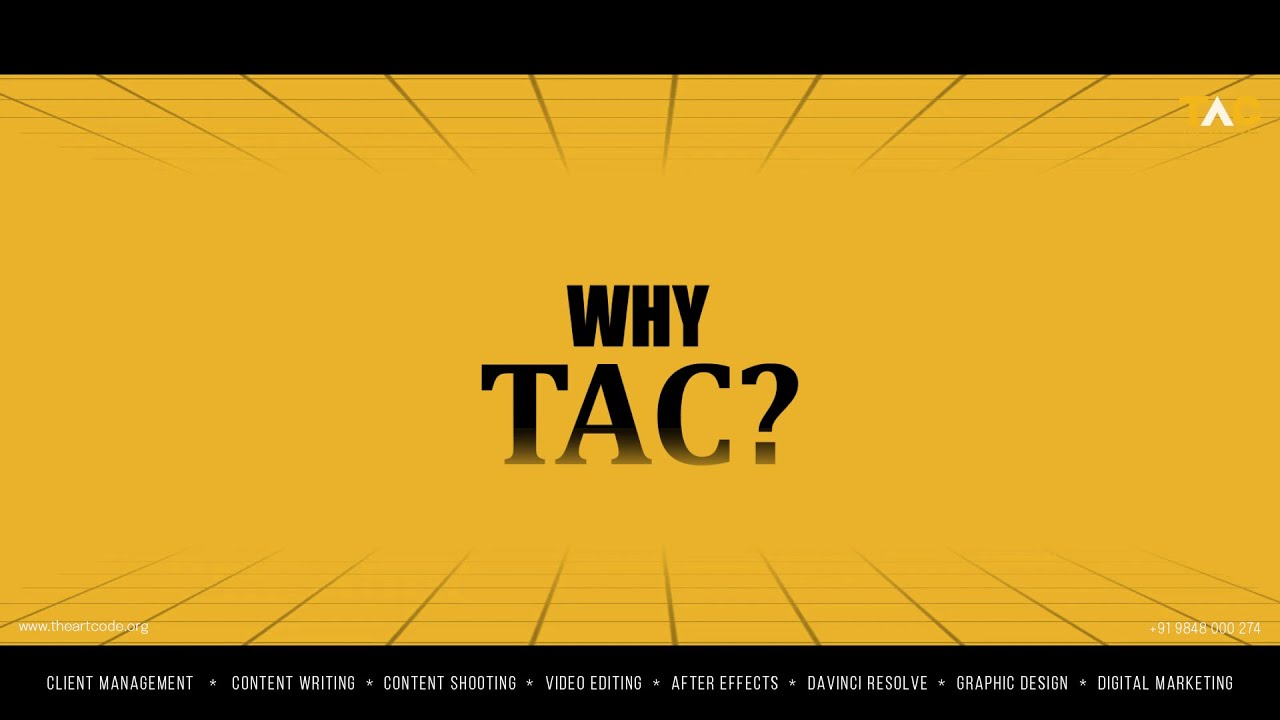 Why TAC ? || The Art Code || - YouTube