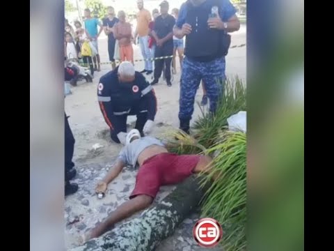 ? ÁRVORE TOMBA EM CIMA DE UM HOMEM NO PARQUE MUNICIPAL