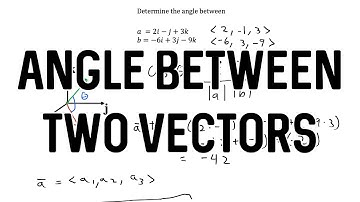 Find Angle Between Two Vectors | Calculus 3