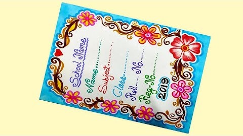 Border and corner design for students project khata.// Practical khata design.// Tarun Art.