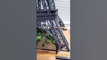 Day 3 building Lego 10307 Eiffel Tower #shorts #lego #legoaddict #legosets #buildinglegos