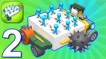 Engine Block Wars - Gameplay Walkthrough Part 2 - Forest Raft Army Commander (iOS, Android)