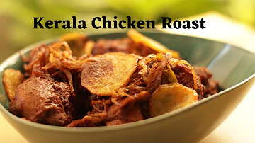 ചിക്കൻ റോസ്‌റ്റ്‌ |  Kerala Style Chicken Roast Recipe | Panach