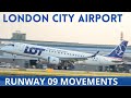 London City Airport Plane spotting | Evening Arrivals and Departures