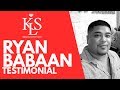 Ryan Babaan Testimonial