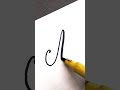 N" most beautiful calligraphy using black cut marker #handwriting #calligraphy #capitalletter #art