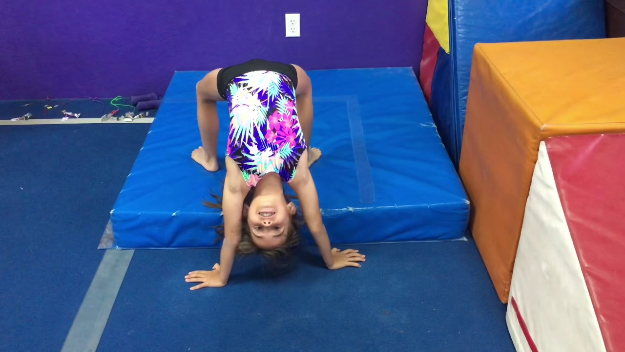 Atm Gymnastics Drills How To Do A Back Handspring By Haleys Group Youtube 