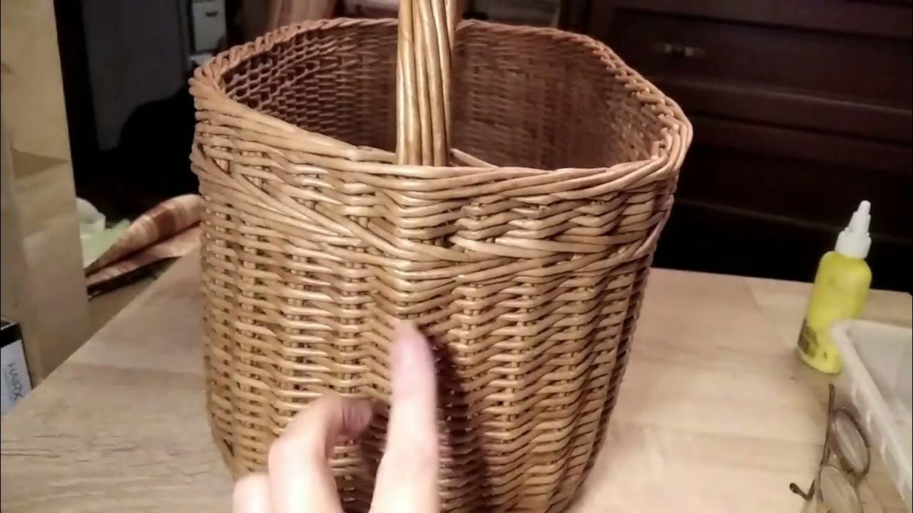 Большая корзина. Часть 3. Ручка. - YouTube
