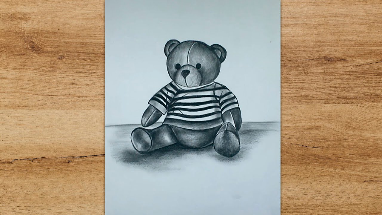 teddy bear,sketch teddy bear,drawing teddy bear isolated on white  background Stock Illustration | Adobe Stock