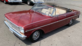 Test Drive 1963 Nova SS Convertible SOLD $25,900 Maple Motors #1593