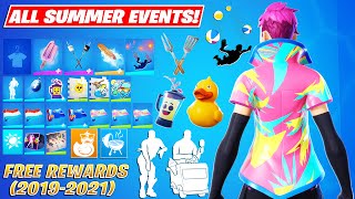 All Summer Event Challenges FREE REWARDS! (2019 - 2021)