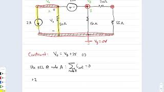 Section 4.4 Node-Voltage Method - Special Cases (Supernode)