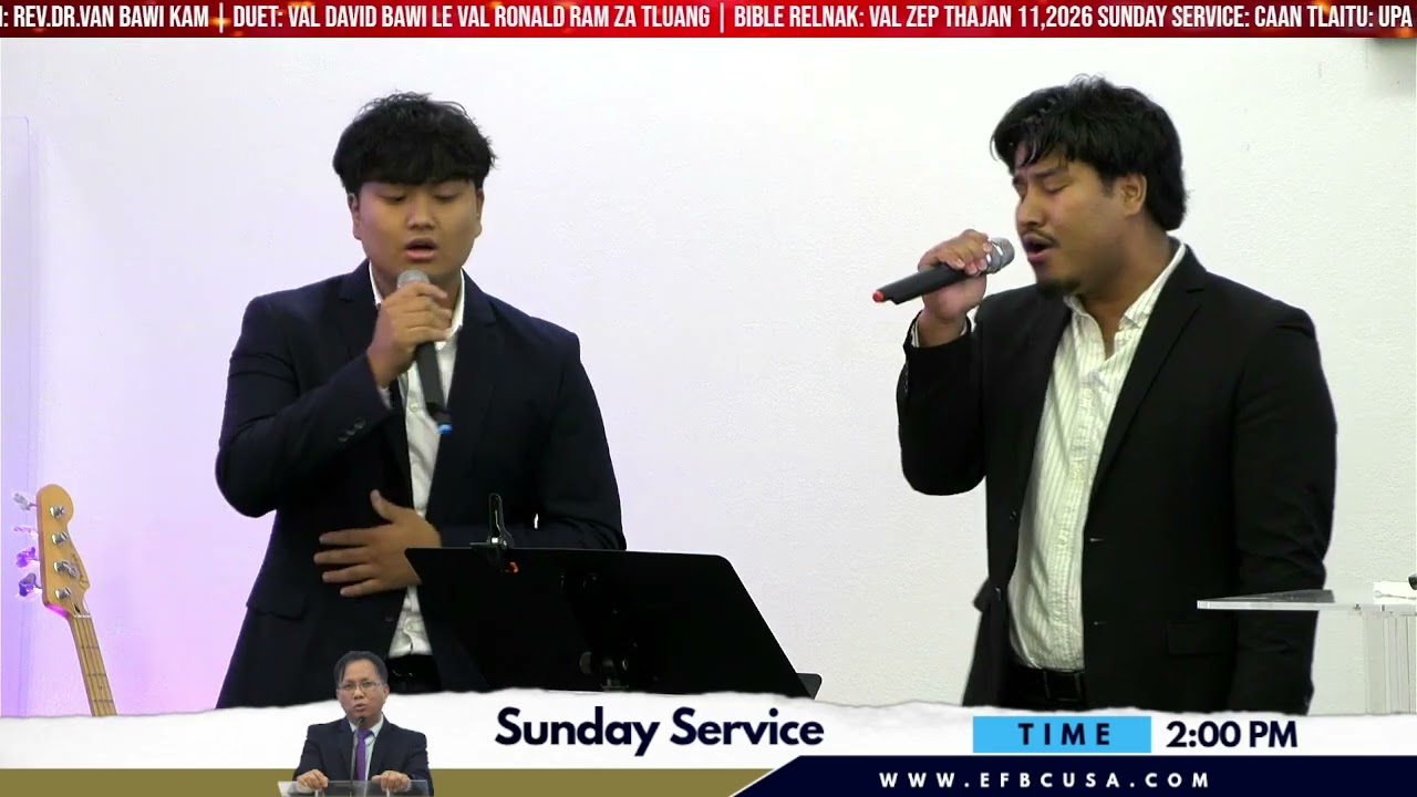 Duet: Val David Bawi le Val Ronald Ram Za Tluang | Jan 11,2026