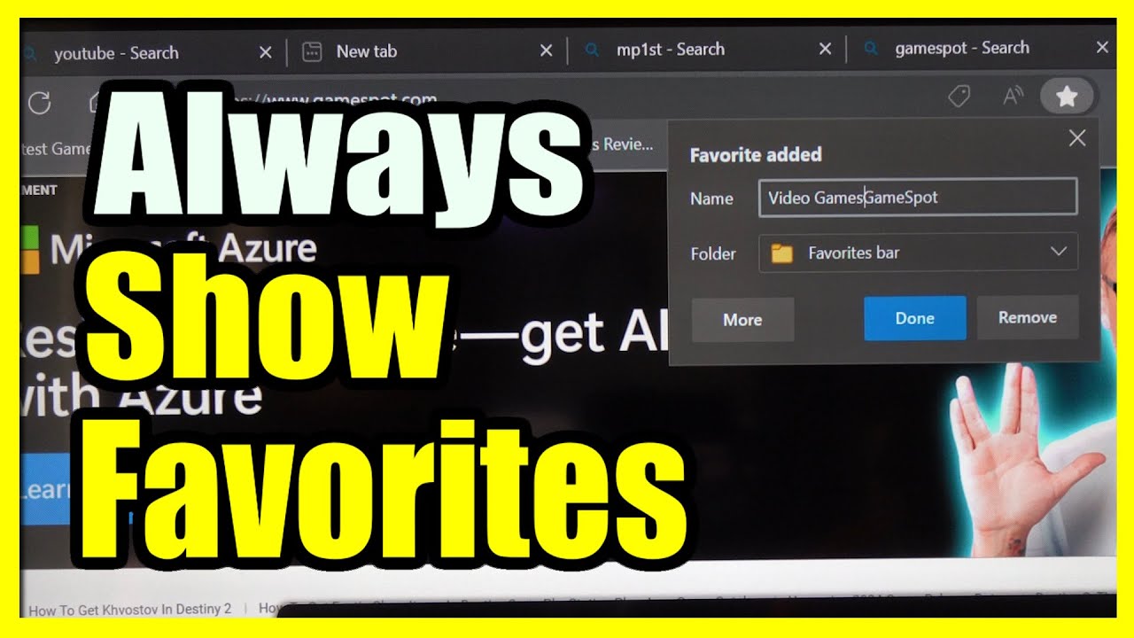 How To Always Show Favorites Bar On Edge Browser On Xbox Series X Easy how-to-always-show-favorites-bar-on-edge-browser-on-xbox-series-x-easy
