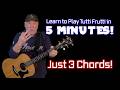 How To Play Tutti Frutti By Little Richard Acoustic Guitar Lesson Simplified