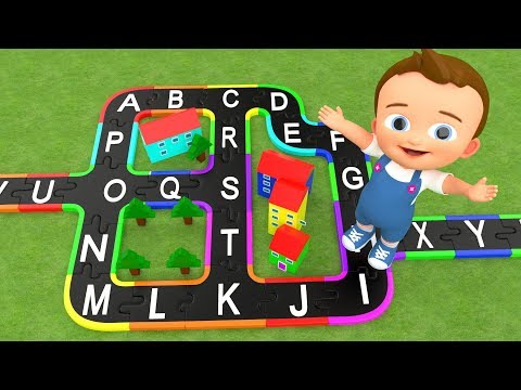 Baby Learning Alphabets with City Puzzle Toy Set Alphabets A to Z 3D Kids Fun Play Kids Educational