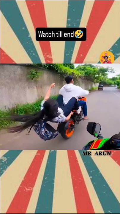 Bike🏍️wheeling🔥in girl🥰mind🤨 voice🤣#shortsfeed#shorts #youtubeshorts#bike #bikewheeling#comedy