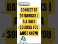 Databricks Can Read THIS Many Data Sources?! 🤯 #dataanalytics #powerbi #businessintelligence
