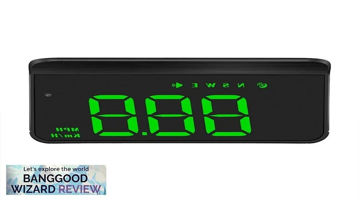M1 Multifunctional New Energy Car HUD Head-up Display GPS Speedometer Dashboard Projection Review