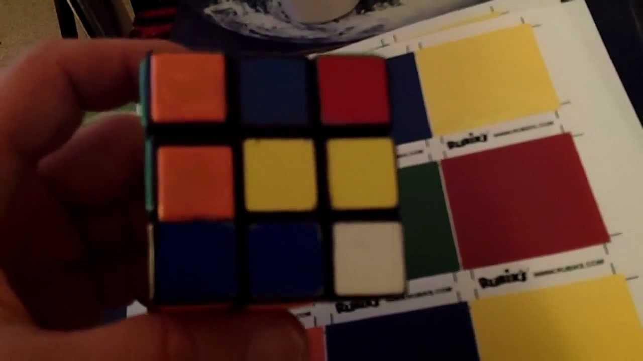 Homemade Rubiks Cube Stickers. YouTube