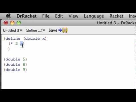 Introduction to functions in Racket