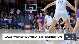 Zags women dominate in exhibition