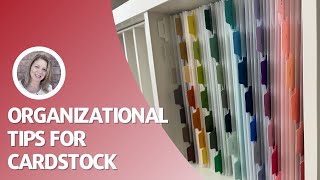 Cardstock Storage Idea | Craft Room Organization | Creative Design Team