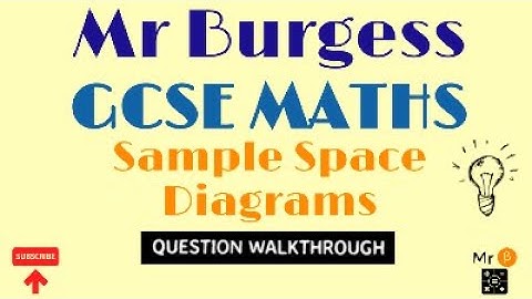 GCSE Maths - Sample Space Diagrams