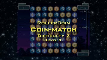 Playing RollerCoin Coin match Game (Difficulty2 Level3)