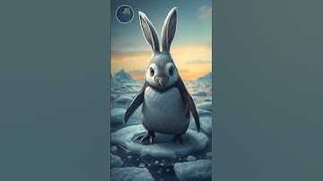 Rabbit🐇 And Penguin🐧Ai Mix And Create New Animal😱 #shorts #viral #shortfeed #rabbit #penguin #ai #yt