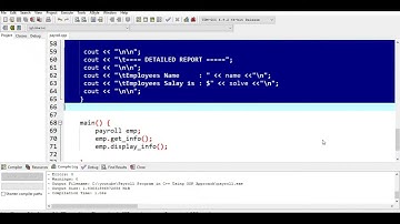 Payroll System  in C++ Using OOP Approach