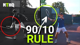 Master the 90\/10 Rule for High-Quality Groundstrokes